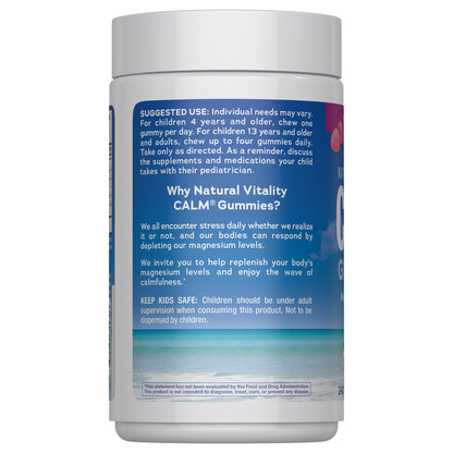 Natural Vitality Calm Magnesium Citrate, 240 Gummies