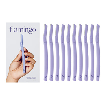 Flamingo Disposable Dermaplane Razors, 10-Count