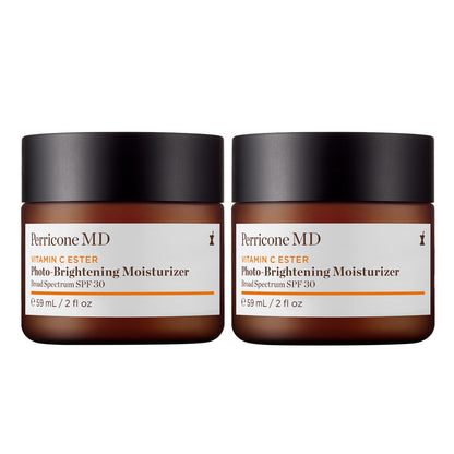 Perricone MD Vitamin C Ester Photo-Brightening Moisturizer Broad Spectrum SPF 30, 2 Fl Oz, 2-Pack