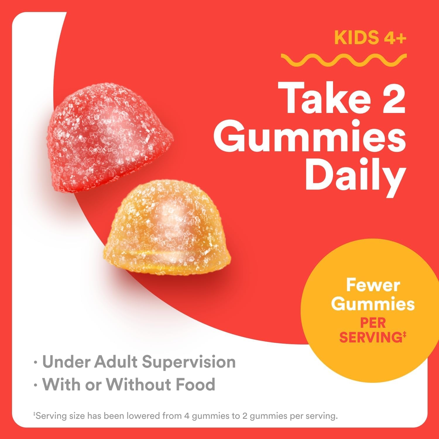 Smartypants Kids Multivitamin Gummies - Improved Formula: Omega 3 (DHA/EPA), Vitamins D3, C, B12, B6, Vitamin A, K & Zinc, Gluten Free, Three Fruit Flavors, 60 Count (30 Day Supply)