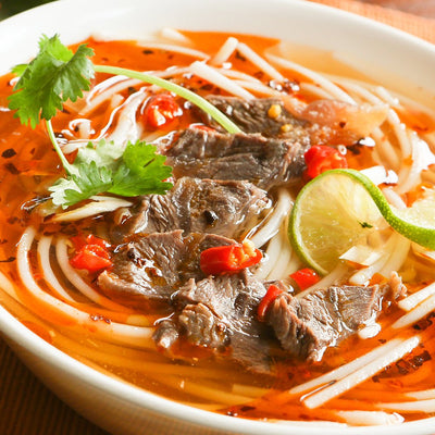 Essence of Lotus Instant Spicy Beef Pho Soup Mix — Ready-To-Eat Flavorful, Restaurant-Quality Pho Broth, Made in the US (Spicy Beef Soup Mix, Single Packet)