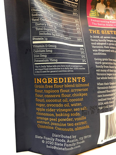 Siete Grain Free Mexican Shortbread Cookies