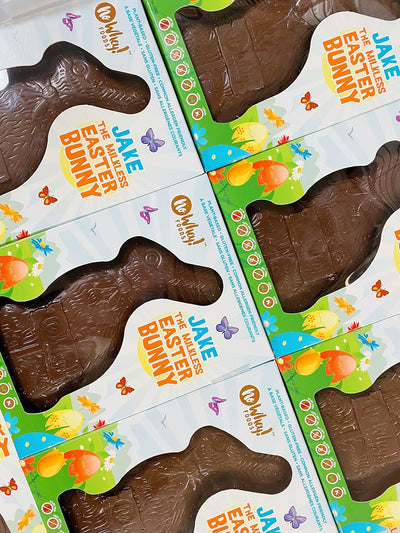 Vegan, Gluten Free "Jake" the Milkless Chocolate Easter Bunny | Allergy Friendly | Dairy Free, Nut Free, Peanut Free, Soy Free, Sesame Free