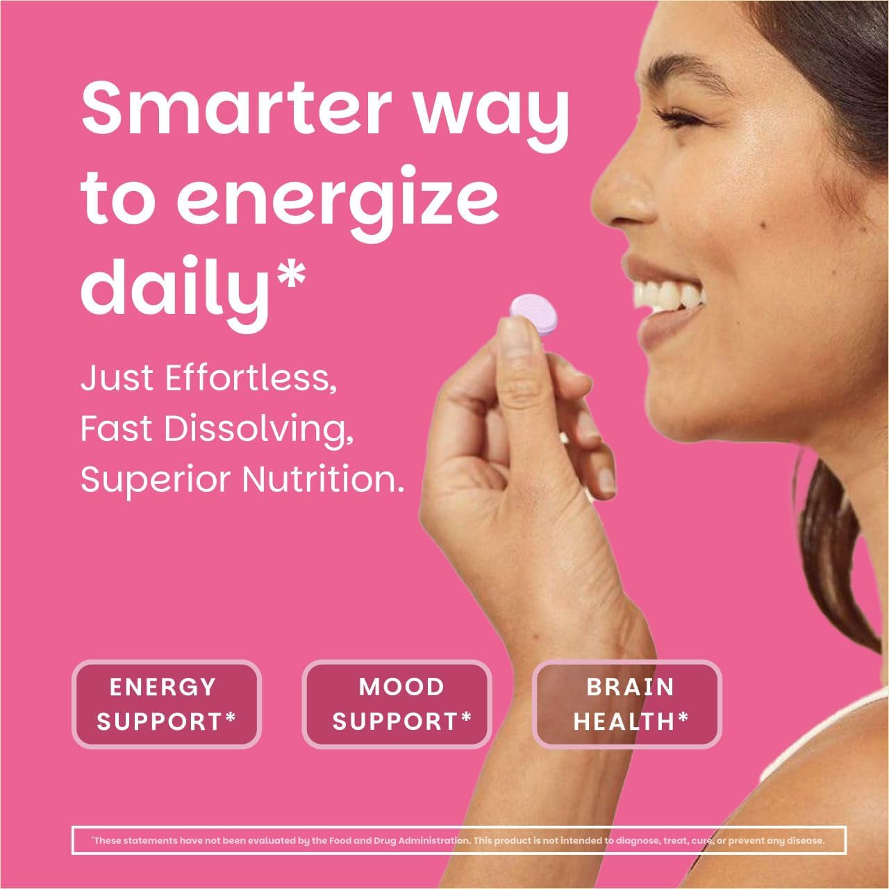 EZ Melts Dissolvable B12 2,500 Mcg - Vitamin B12 for Energy & Immune Support - Non-Gmo, Vegan & Gluten-Free - Red Cherry - 90 Sublingual Tablets (90 Servings)