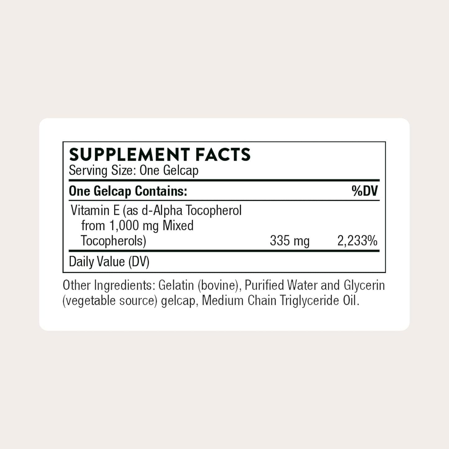 THORNE - Ultimate-E - Contains All of the Natural Forms of Vitamin E - 60 Gelcaps