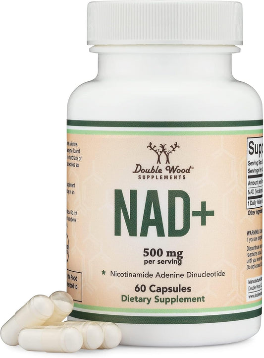 NAD+ anti Aging & Cell Regeneration | 500Mg of 95% Pure NAD plus per Serving, 30 Day Supply | Similar to Nicotinamide Riboside | Third Party Tested, Vegan Safe, Non-Gmo