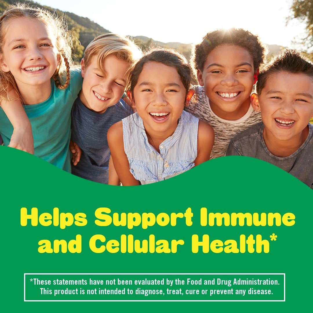 L’Il Critters Immune C Daily Gummy Supplement Vitamin for Kids, for Vitamin C, D and Zinc for Immune Support, Orange, Lemon, Strawberry and Cherry Flavors, 190 Gummies (Packaging May Vary)