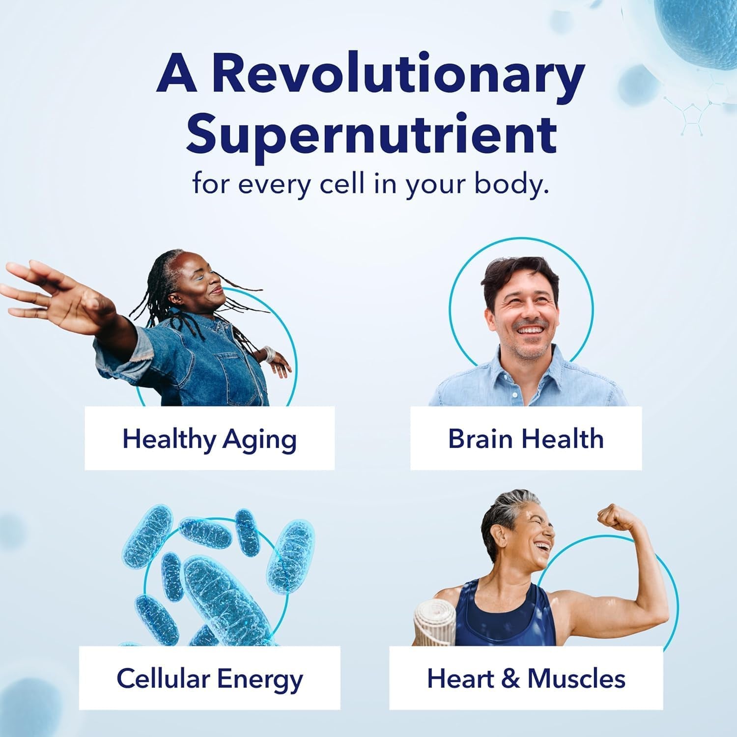 TRU NIAGEN PRO NAD+ Supplement for Brain Function, anti Aging and Cell Regeneration, 2 X 500Mg Patented Niagen, 30 1000Mg Servings | Supports Cellular Energy | Nicotinamide Riboside (NR) Take 2 Daily