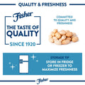 Fisher Peanuts, 5.15 Oz Resealable Bag Roasted Unsalted Nuts for Cooking, Baking, or Snacking, Natural & Gluten Free Cocktail Nuts Snack, Vegan, Keto, Plant Based Protein