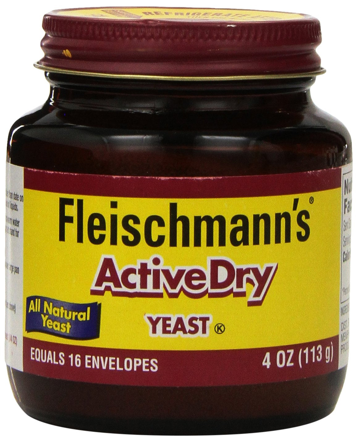 Fleischmanns Yeast, Activedry 4 Oz Jar Case of 6