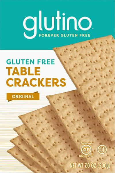 Glutino Gluten Free Table Crackers, Premium Squares, Original, 7 Oz