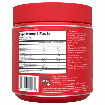 Zena Creatine Gummies + D3/K2, Variety Pack