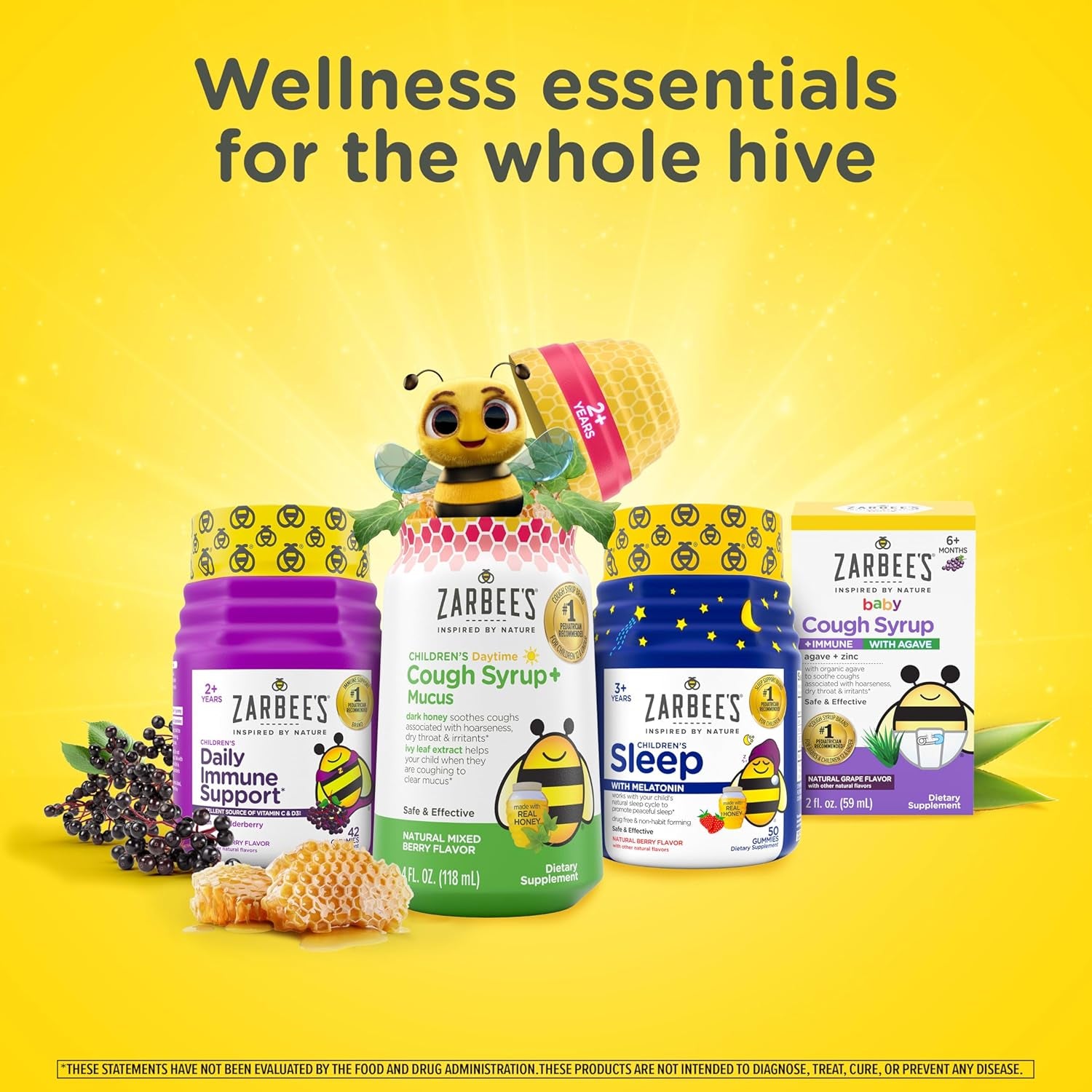 Zarbee'S Vitamin D Drops for Infants, 400IU (10Mcg) Baby & Toddler Liquid Supplement, Newborn & Up, Dropper Syringe Included, 0.47 Fl Oz