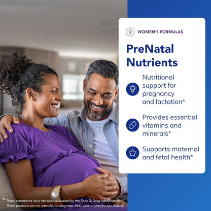 Pure Encapsulations Prenatal Nutrients - for Pregnancy & Lactation - Aids Energy & DNA Development* - with Folate, Choline & Iron - Gluten Free & Non-Gmo - 120 Capsules