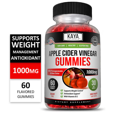 Slimming Apple Cider Vinegar Gummies, Appetite Suppressant 60Ct