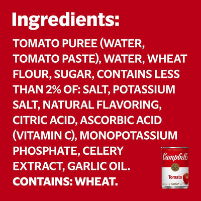 Campbell'S Condensed Tomato Soup, 10.75 Ounce Can (Pack of 4)