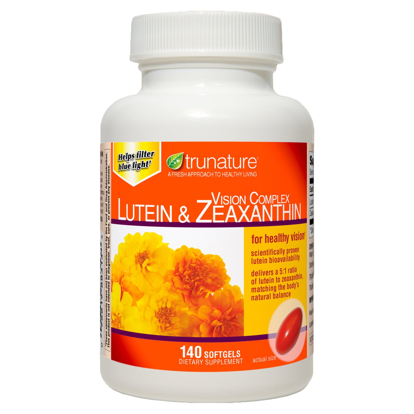 Trunature Vision Complex Lutein & Zeaxanthin, 140 Softgels