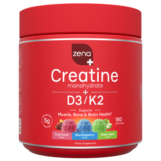 Zena Creatine Gummies + D3/K2, Variety Pack