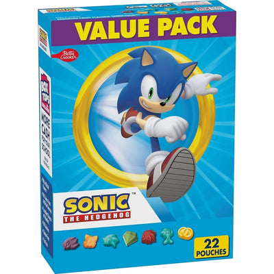 Sonic Fruit Flavored Snacks, Treat Pouches, Value Pack, 22 Ct