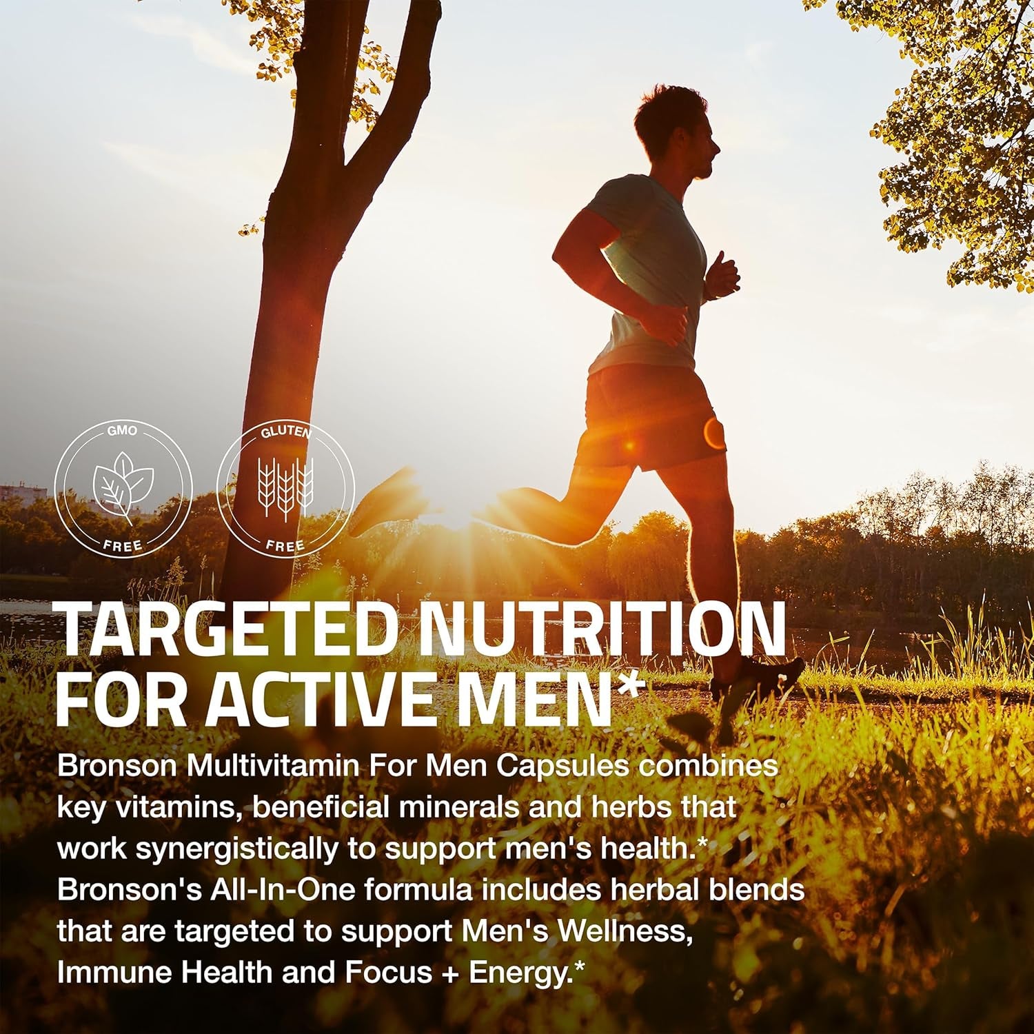 Bronson Multivitamin for Men All-In-One Daily Coverage Formula Key Vitamins, Minerals & Herbs to Support Men'S Health, 60 Capsules