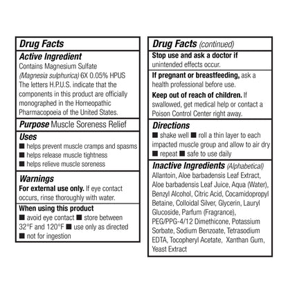 Theraworx Muscle Cramps Roll-On, with Magnesium Sulfate 3Oz, 2-Pack