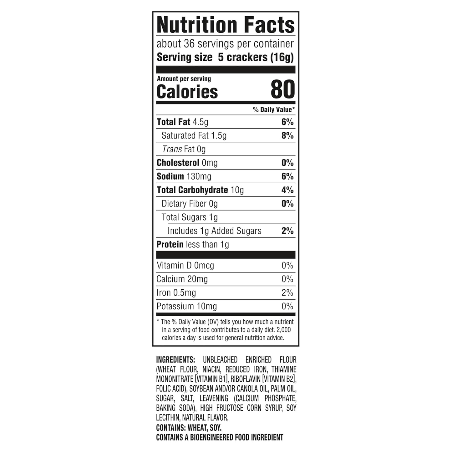 RITZ Original Crackers, 20.5 Oz Case of 6