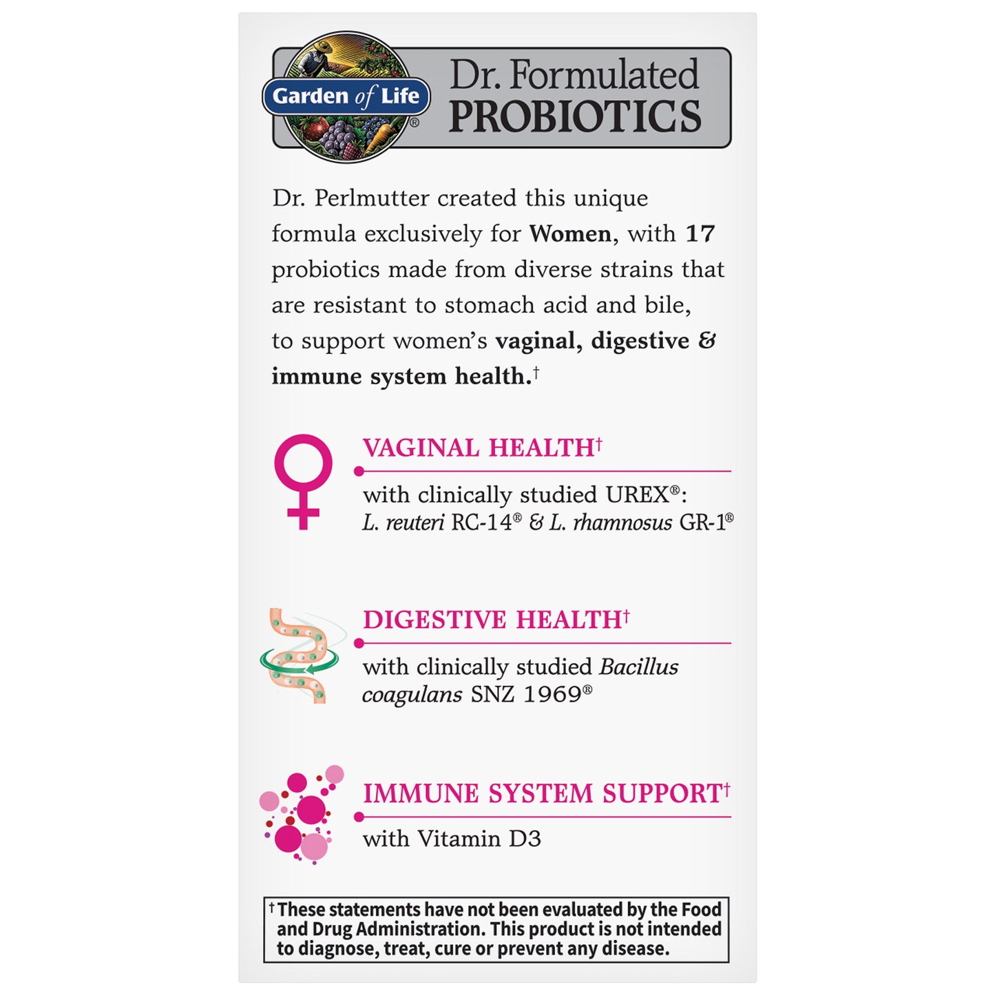 Garden of Life Advanced Women'S Daily Care Probiotic, 60 Capsules