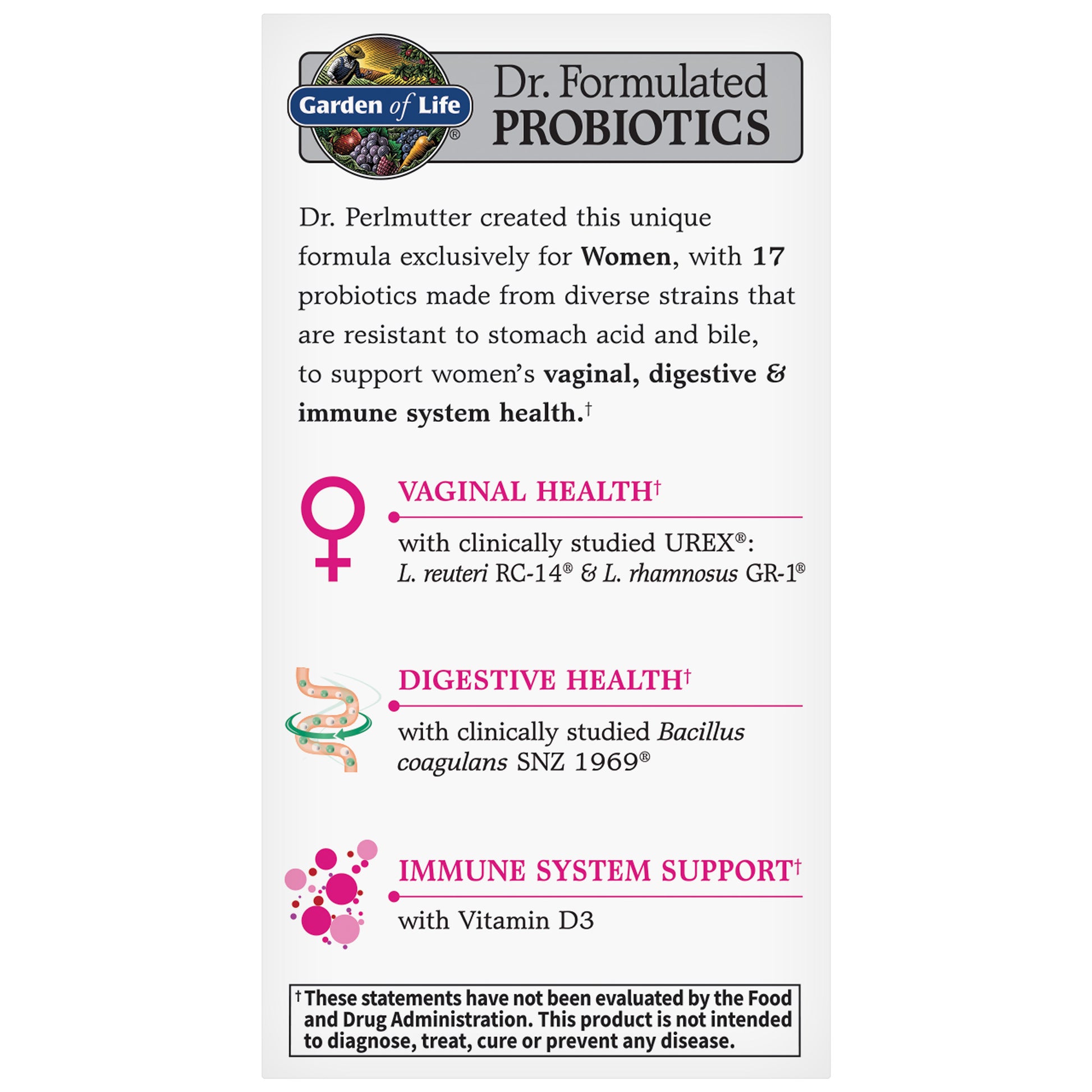 Garden of Life Advanced Women'S Daily Care Probiotic, 60 Capsules