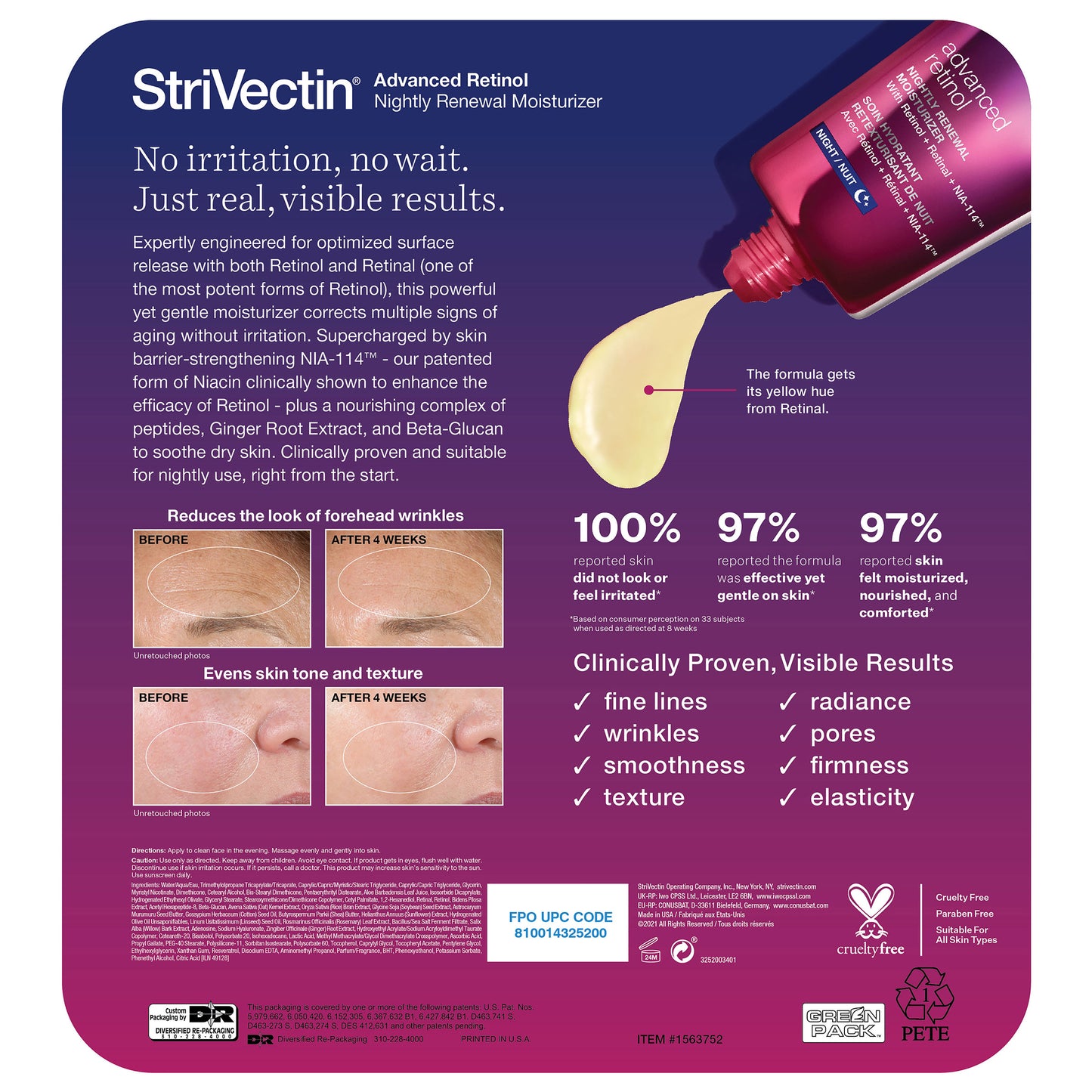 Strivectin Advanced Retinol Nightly Renewal Moisturizer, 1.0 Oz, 2-Pack
