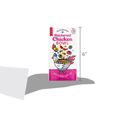 Riega Chicken Bowl Gluten-Free Blackened Chicken Bowl Seasoning Mix, 1 Oz  Packing May Vary 