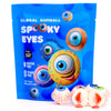 Gummy Candies - Jelly Filled Gummies - Gummy Eyeballs Halloween Candy Filled with Real Peach Jam - 5 Pcs Individually Wrapped Chewy Candy - Halloween Party Favor