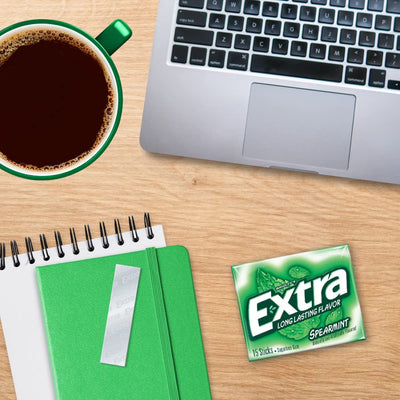 Extra Spearmint Sugarfree Gum, 45 Ct, (Pack of 3)