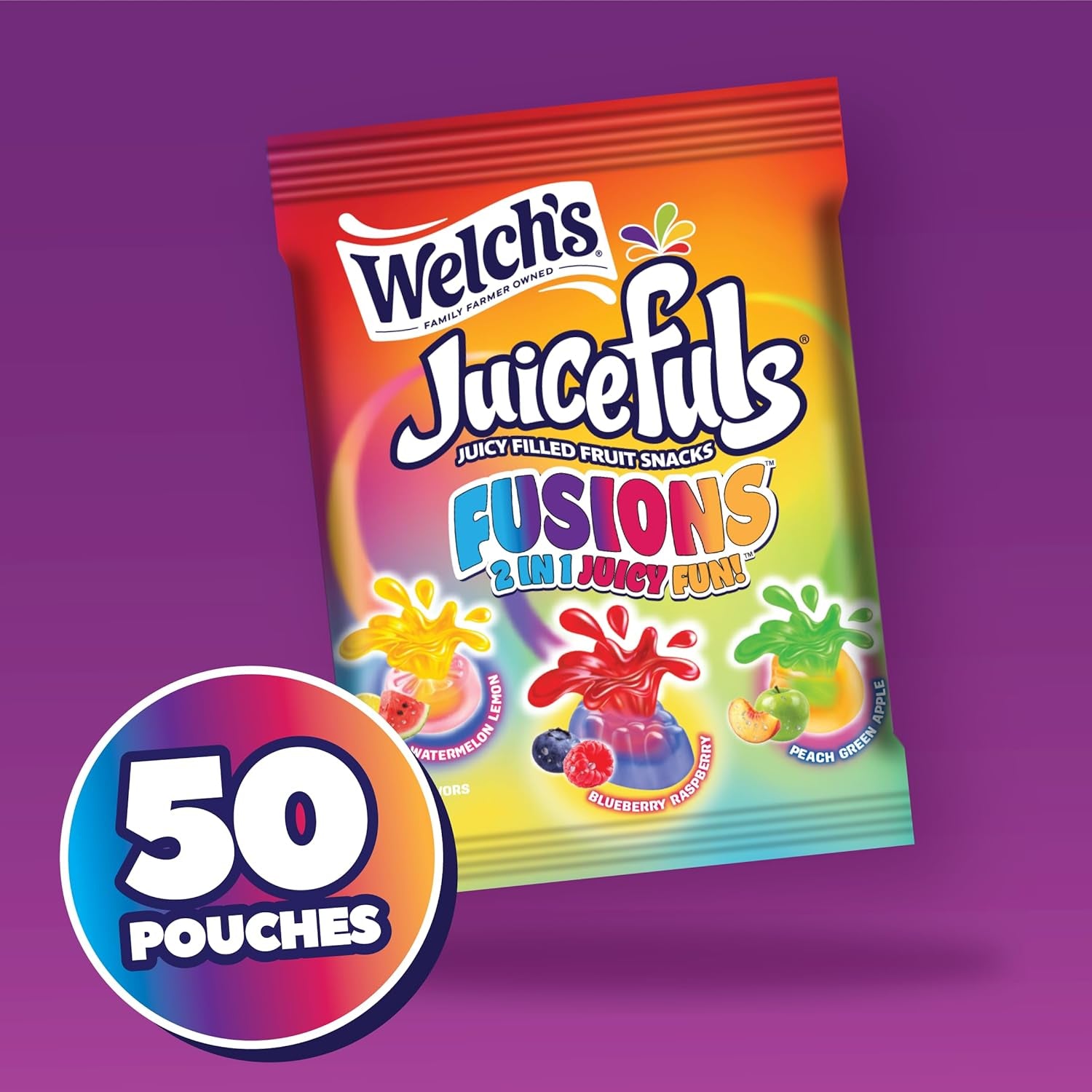 Welch'S Fruit Snacks, Assorted Fruit Flavor, 0.8Oz Case of 50
