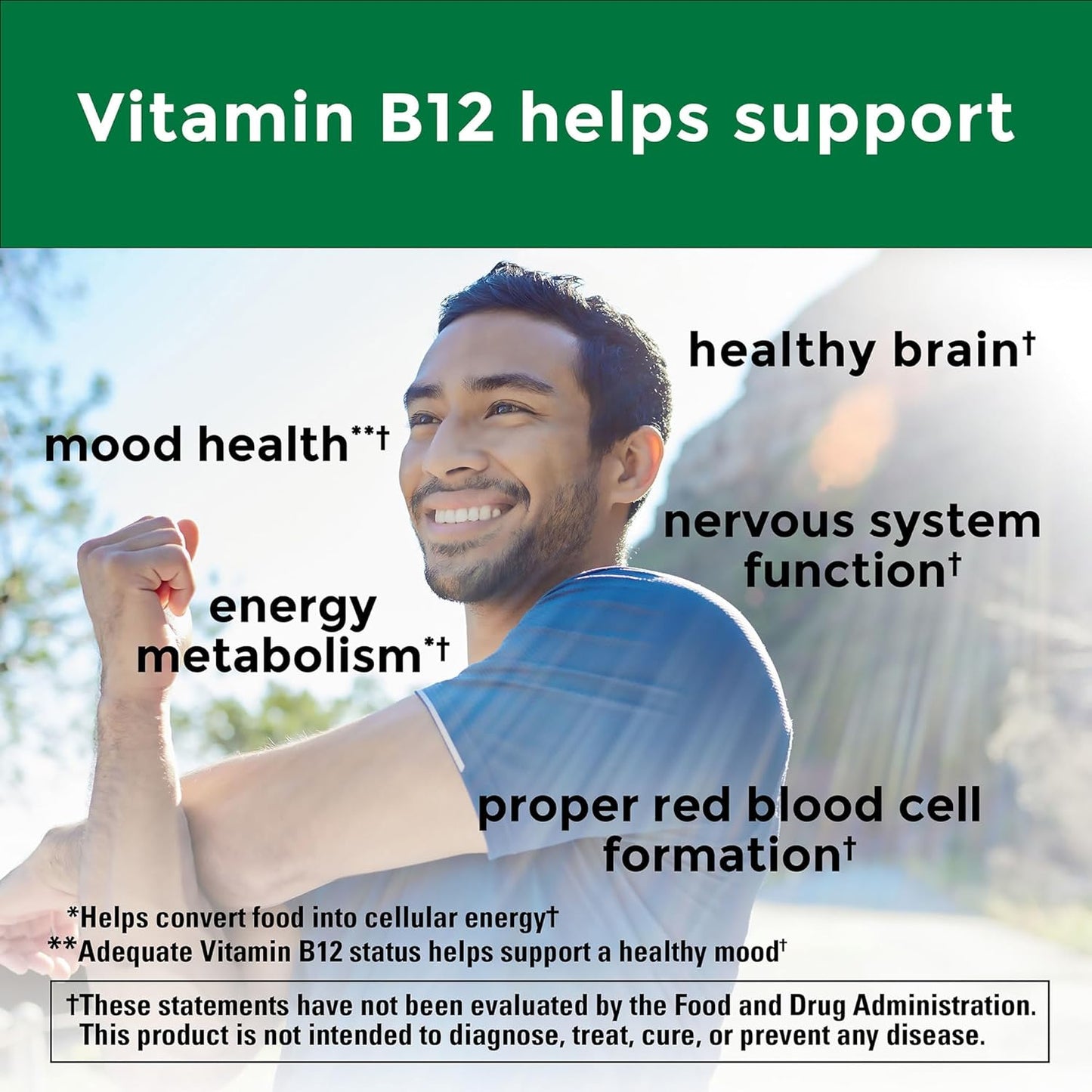 Nature Made Vitamin B12 1000 Mcg, B12 Vitamins, Dietary Supplement for Energy Metabolism Support, 160 Time Release Tablets, 160 Day Supply