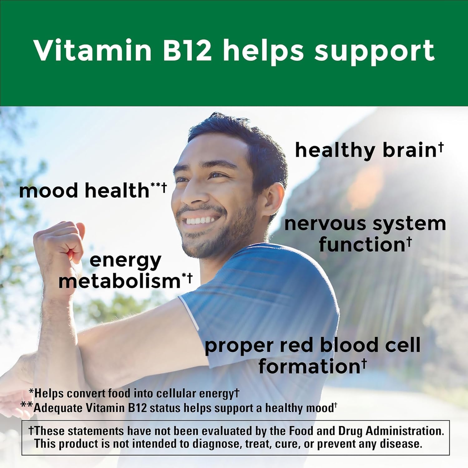 Nature Made Vitamin B12 1000 Mcg, B12 Vitamins, Dietary Supplement for Energy Metabolism Support, 160 Time Release Tablets, 160 Day Supply