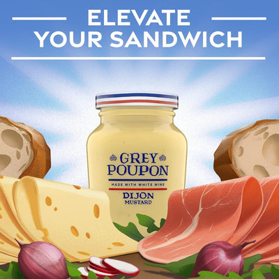 Grey Poupon Dijon Mustard (8 Oz Jar)