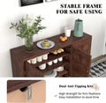 Buffet Cabinet Kitchen Storage Cupboard - 3 Door Sideboard with Adjustable Shelves Brown