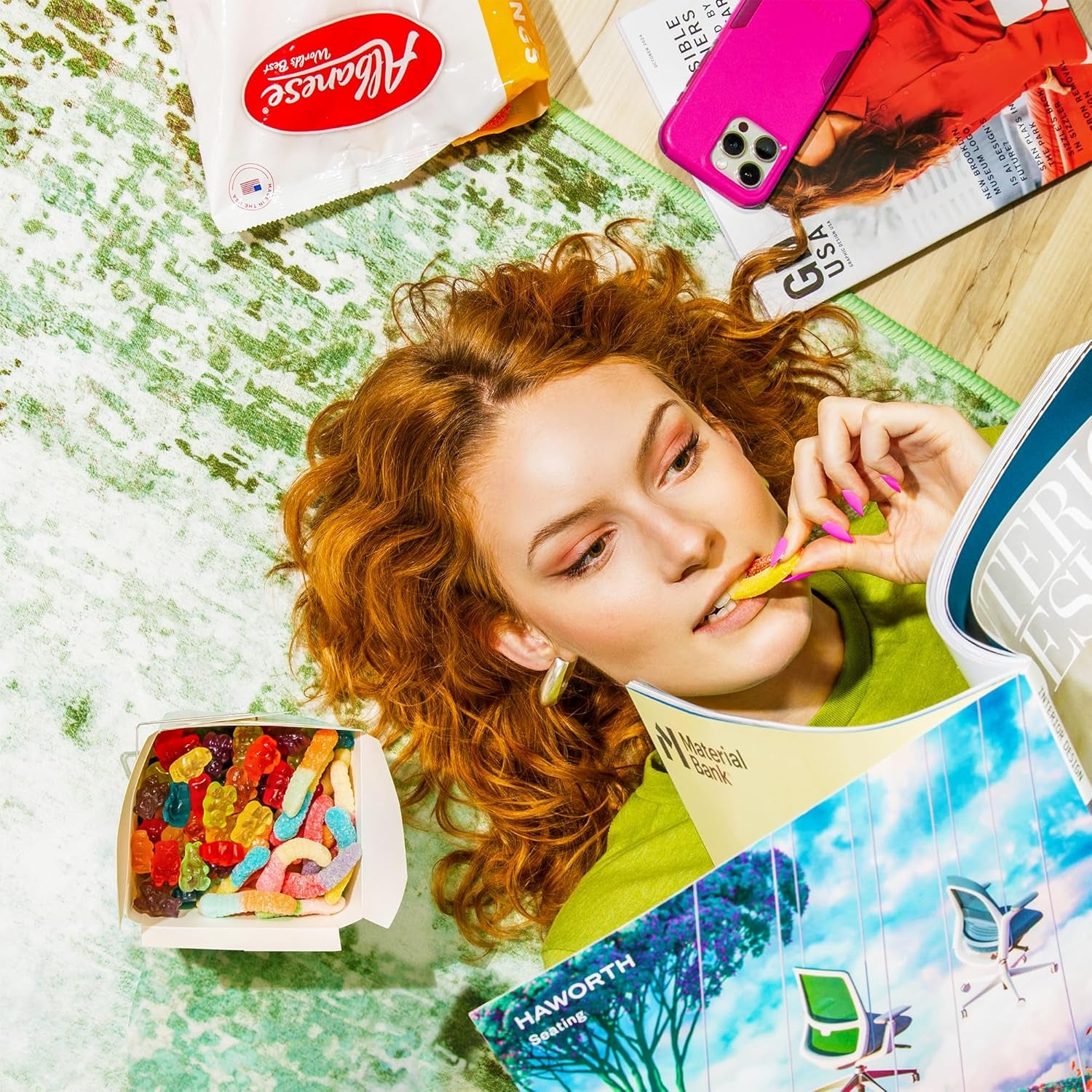 Albanese Candy, Gummi Peach Rings, 4.5-Pound Case of 12