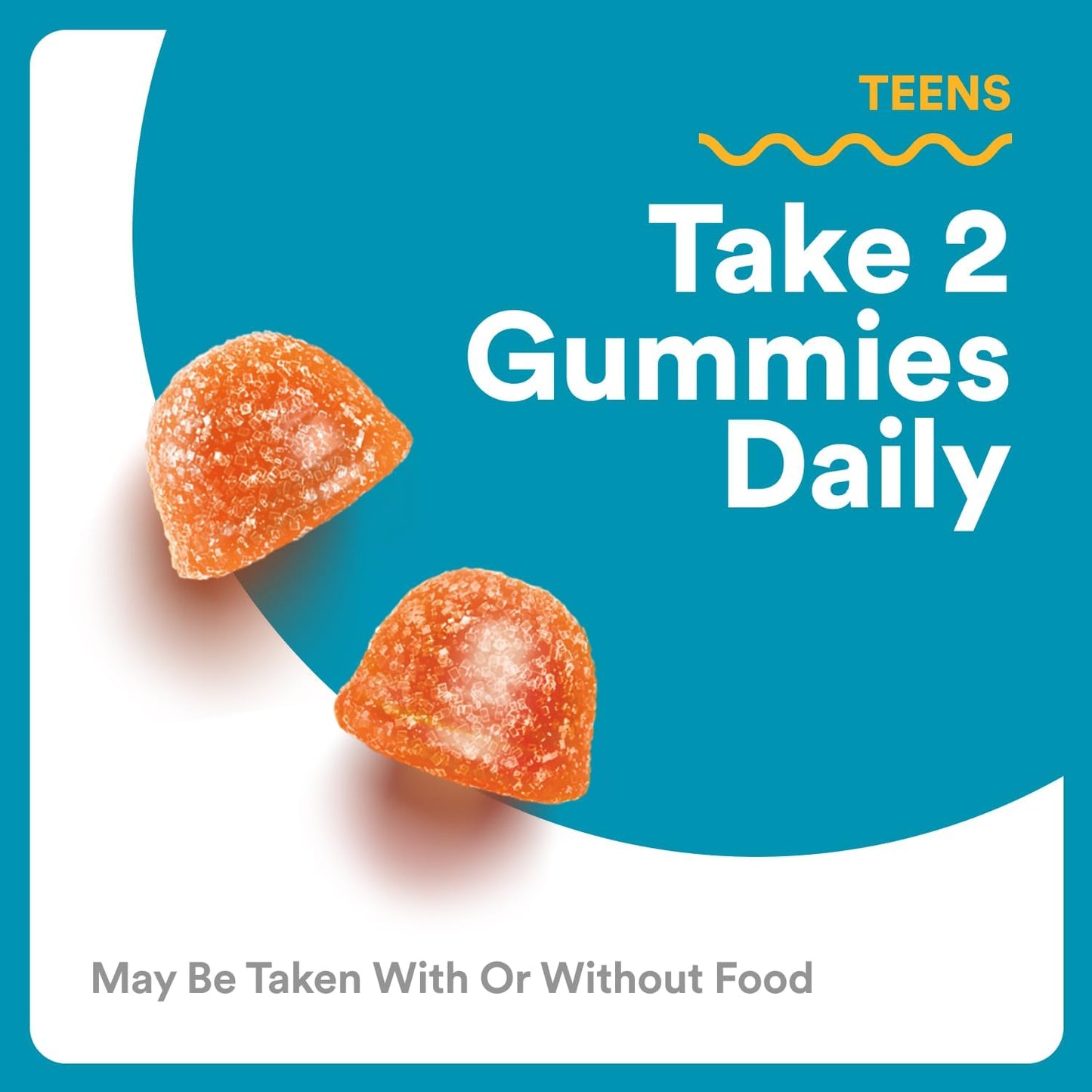 Smartypants Teen Guy Multivitamin Gummies - Improved Formula: Omega 3 (DHA/EPA), Vitamin D3, C, Vitamin B12, B6, A, K & Zinc, Folate, Gluten Free, Fruit Flavor, 60 Count (30 Day Supply)