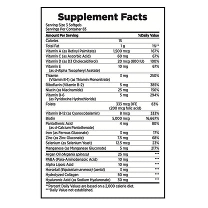 Nature'S Bounty Hair, Skin and Nails, 250 Softgels