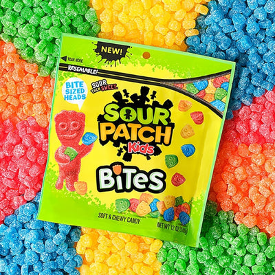 SOUR PATCH KIDS Bites Original Soft & Chewy Candy, 12 Oz