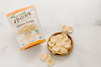 Back to Nature Gluten Free Crackers, White Cheddar Flavored Dipper Crisps - Vegan, Non-Gmo, Crackers for Dipping - Delicious & Quality Snacks, 3.2 Ounce​