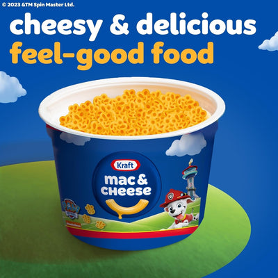 Kraft Macaroni & Cheese Paw Patrol Shapes Dinner (1.9 Oz Cups, 4 Count), Packaging May Vary