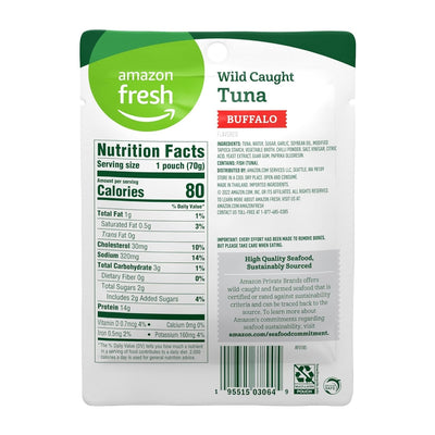 , Buffalo Flavor Tuna Pouch, 2.5 Oz