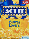 ACT II Butter Lovers Popcorn, 2.75 Oz, 6 Ct