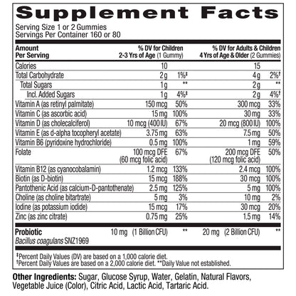 OLLY Kids Multivitamin & Probiotic, 160 Gummies