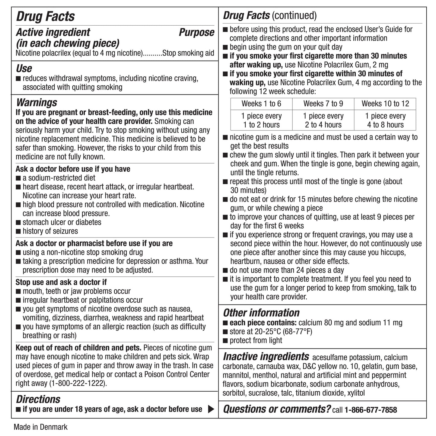 Kirkland Signature Quit 2 Mg or 4 Mg, Ice Mint Gum, 300 Pieces