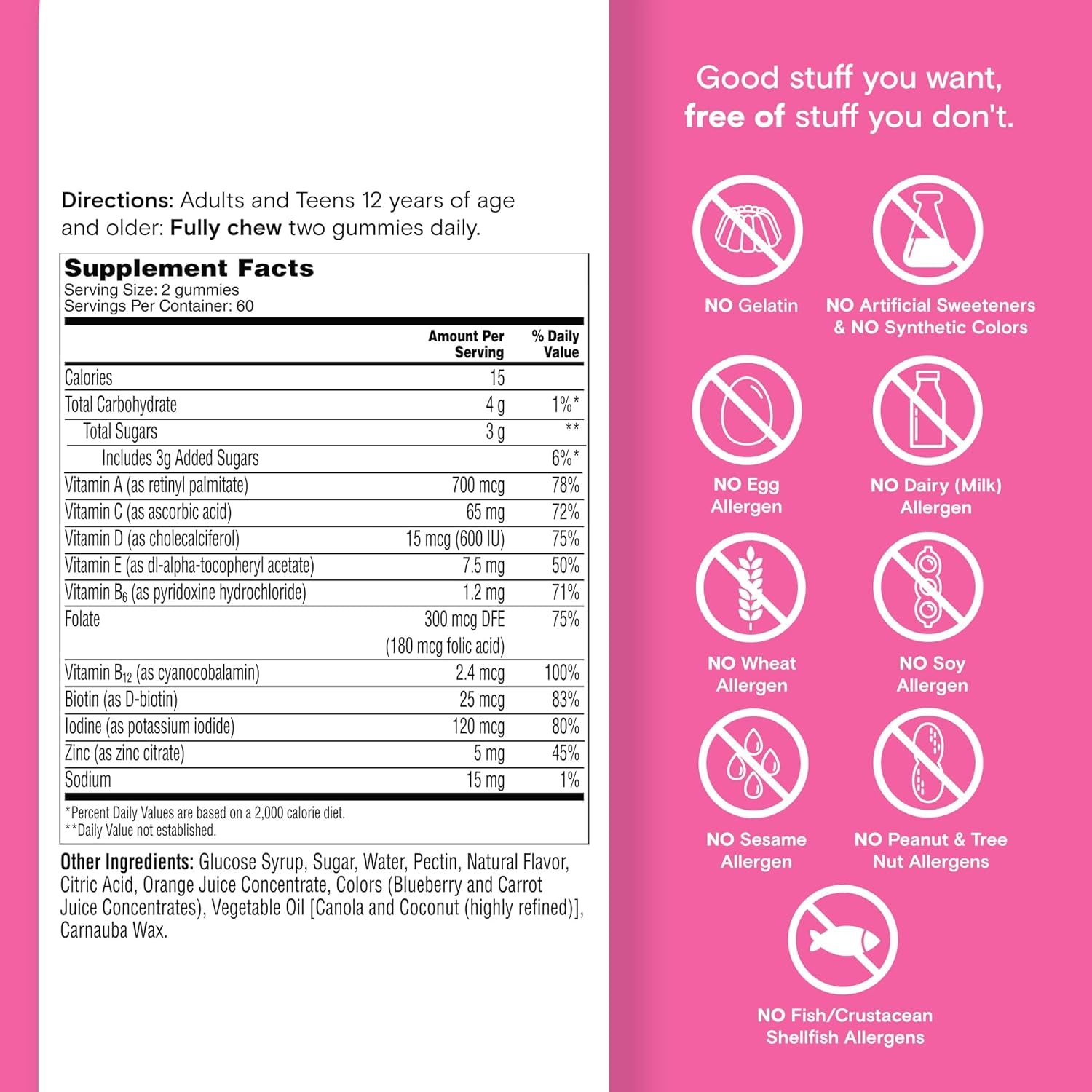 One a Day Teen Girl’S Daily Essentials Multivitamin Gummies, Teen Girl Multivitamins with Biotin, Vitamin B12 and B6, Vitamin C, Raspberry Natural Flavor, 120 Gummies