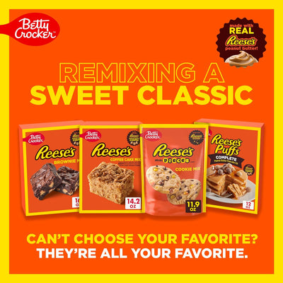 Betty Crocker REESE'S Brownie Mix with REESE’S Peanut Butter Chips, 16 Oz