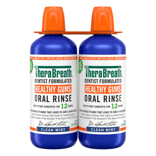 Therabreath Healthy Gums Oral Rinse, 33.8 Fl Oz, 2-Pack